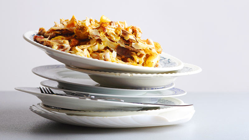 restjes van een maaltijd